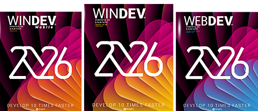 WINDEV, WEBDEV and WINDEV Mobile 2026 product packages
